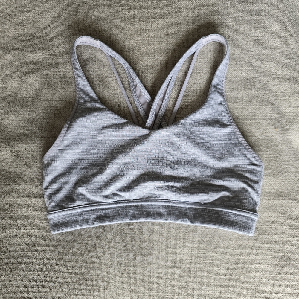 Athleta Light Gray Sports Bra